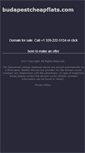 Mobile Screenshot of budapestcheapflats.com